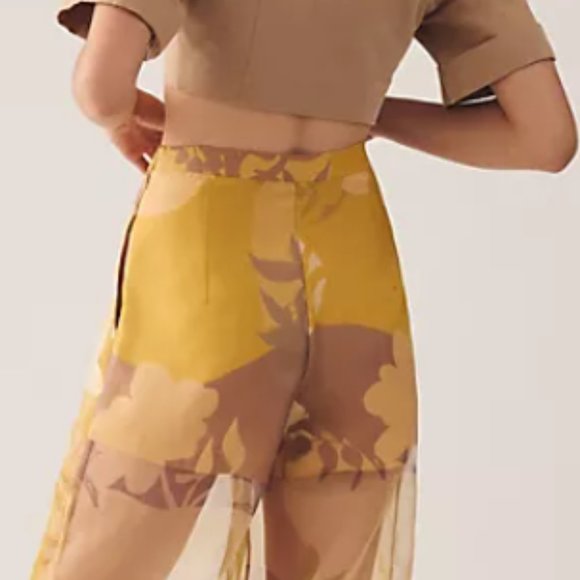 Brand New PANKAJ & NIDHI PRINTED SHEER PANTS - Picture 9 of 16